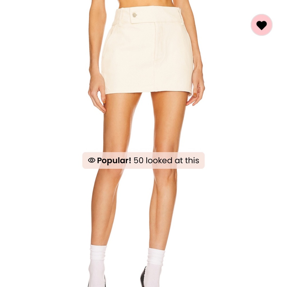 Low rise mini skirt